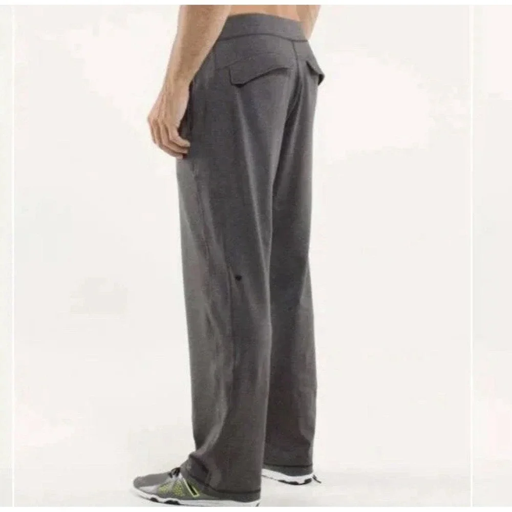 LULULEMON Kung Fu Pants Gray Stretchy Athletic Straight Leg Sweatpants XL Tall